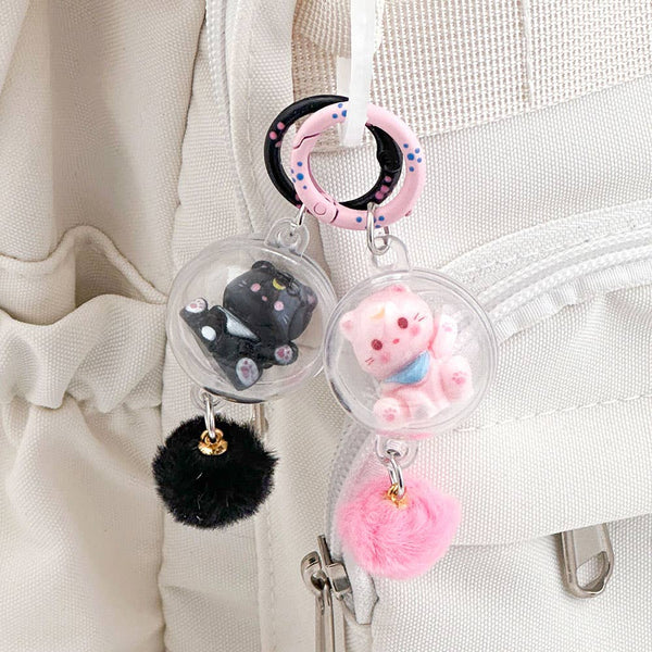Cat Capsule Fluffy Keychain Blind Box