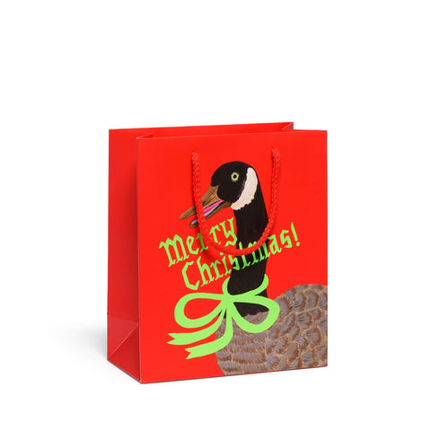 Christmas Goose Medium Gift Bag