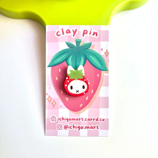 Miffy Fruit Handmade Clay Pins