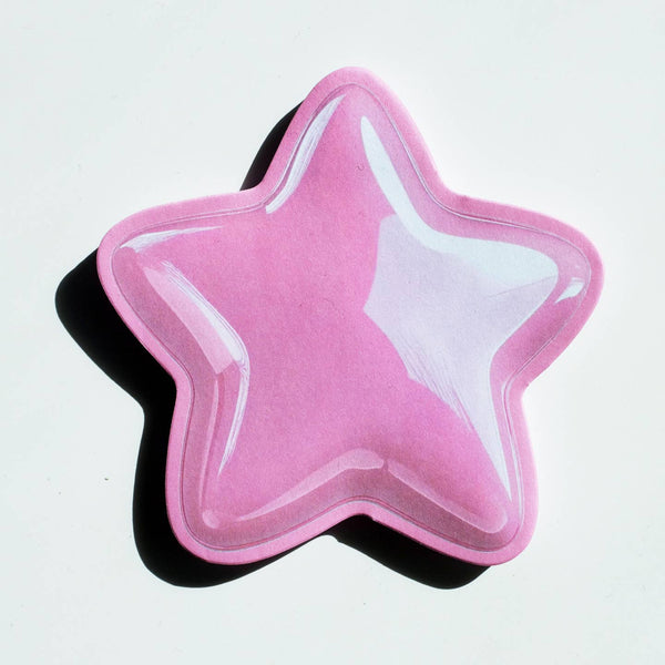 Pink Star Sticky Note Pad