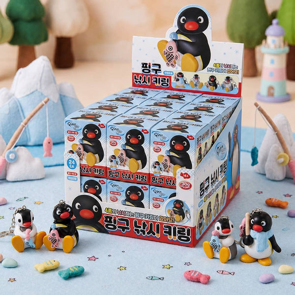Pingu Fishing Figure Keychain Blind Box