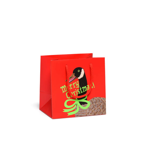 Christmas Goose Small Gift Bag