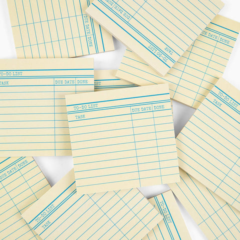 Library Card Post-It ® Sticky Notes - Yellow