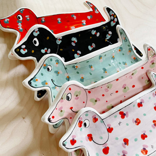 Colorful Dachshund Plate