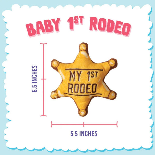 Snugarooz Baby 1st Rodeo Plush Dog Toy