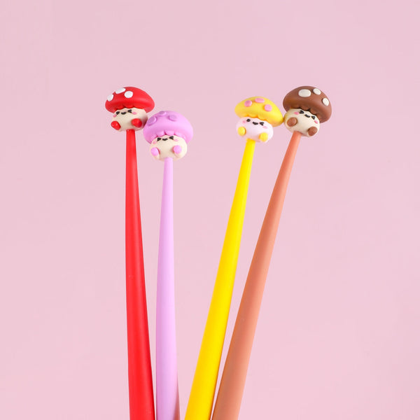 Mushroom Buddy Wiggle Gel Pen