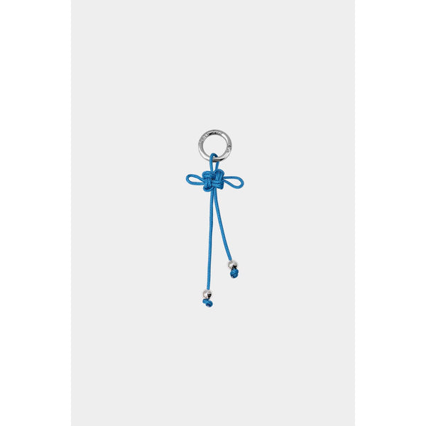 Cloverleaf Knot Charm - Cerulean Blue