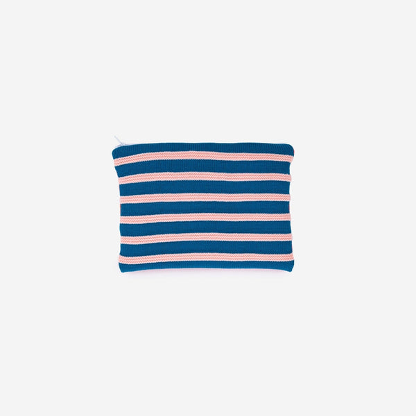 Super Stripe Knit Pouch - Poppy Lilac