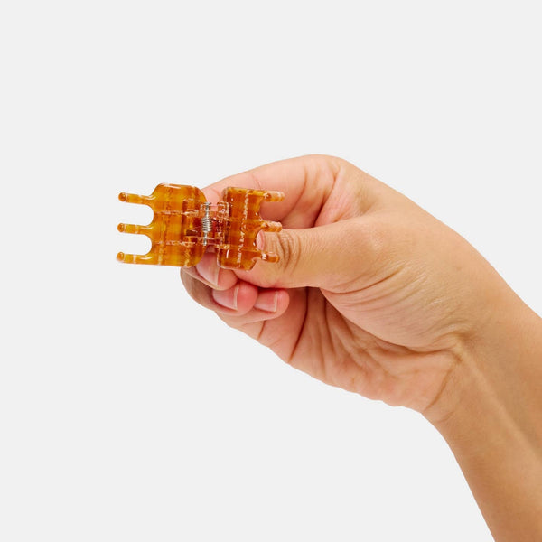 Mini Claw - Caramel Plaid