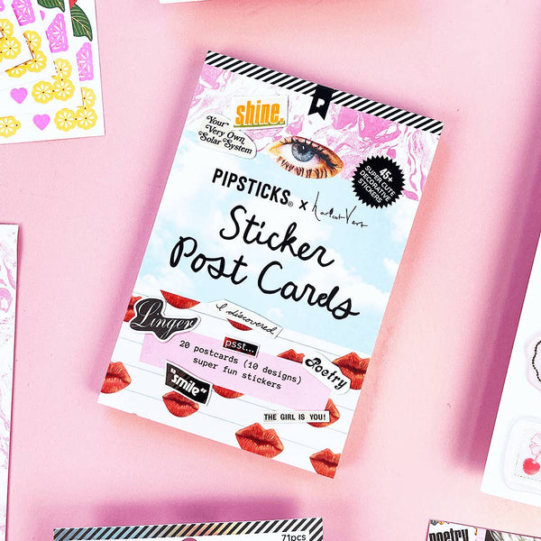 Pipsticks X Haricot Vert Daydreams Sticker Postcard Book