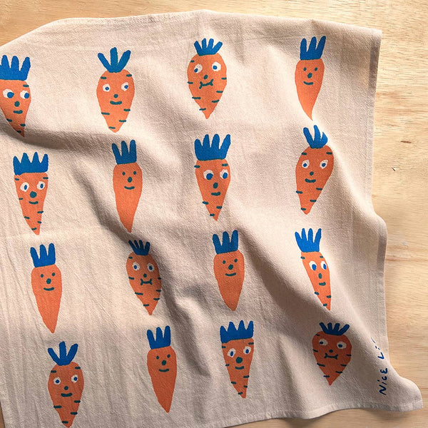Carrot Tea Towel