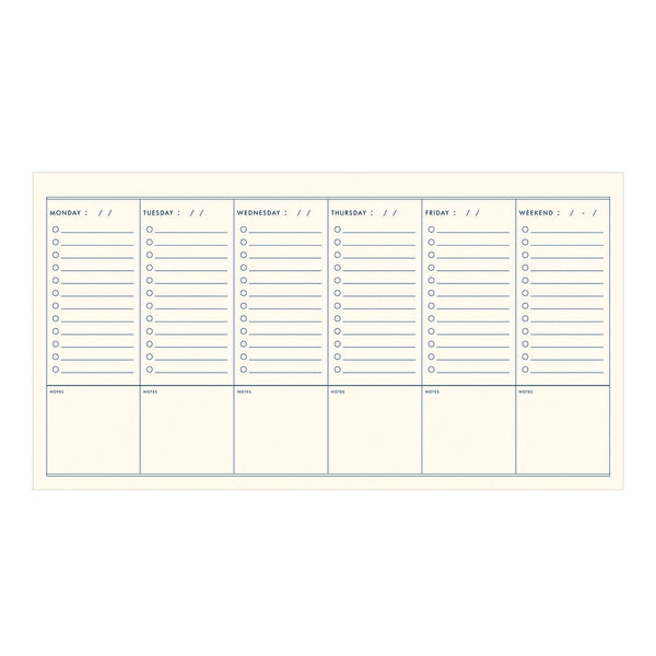 Ducks in A Row Undated Weekly Planner