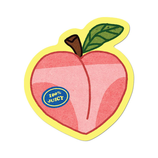 100% Juicy Peach Sticker