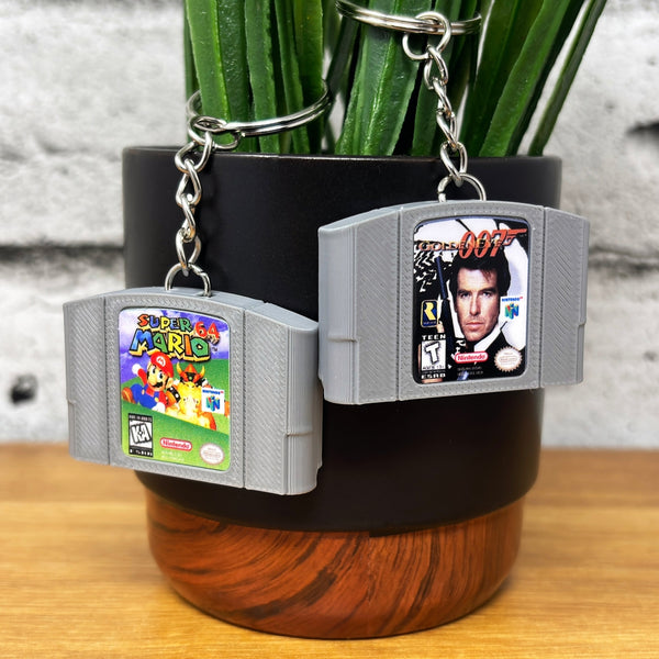 N64 Game Cart Keychains