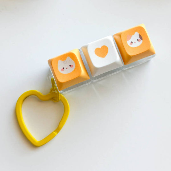 Cats Clicky Fidget Keychain