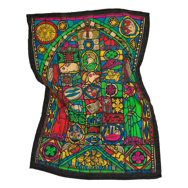 Stained Glass Tea Towel