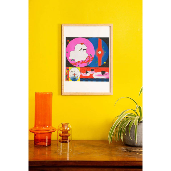 Crush Risograph Print