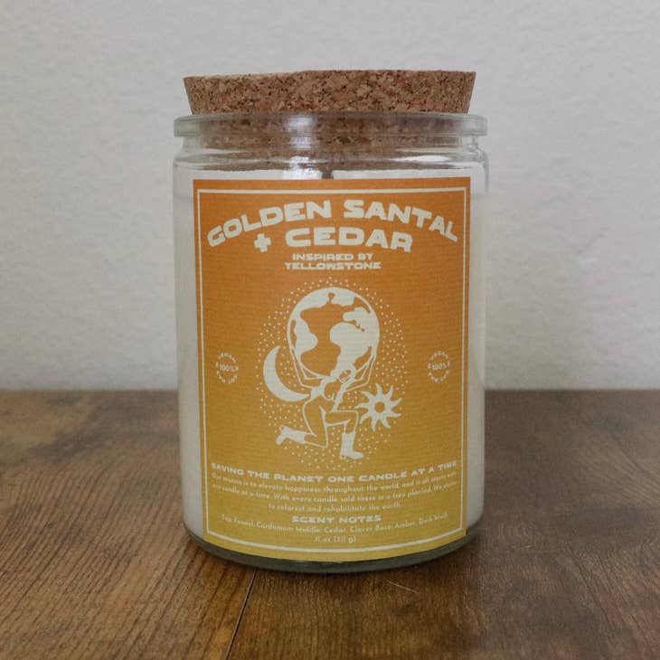 Golden Santal + Cedar - 11 oz Candle