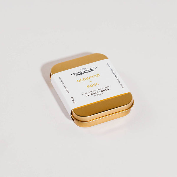 Redwood + Rose Incense Cones