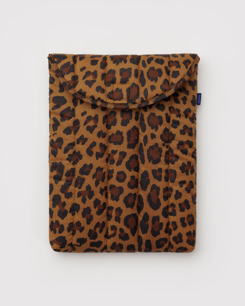 Puffy Laptop Sleeve 13"/14" - Leopard