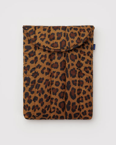 Puffy Laptop Sleeve 13"/14" - Leopard