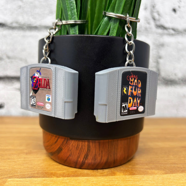 N64 Game Cart Keychains