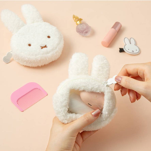 Miffy Plush Face Pouch Keychain