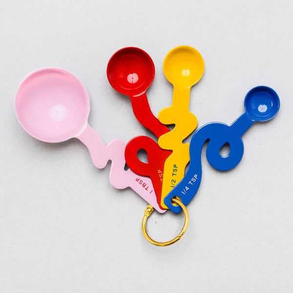 Colorblock Measuring Spoon Set of 4