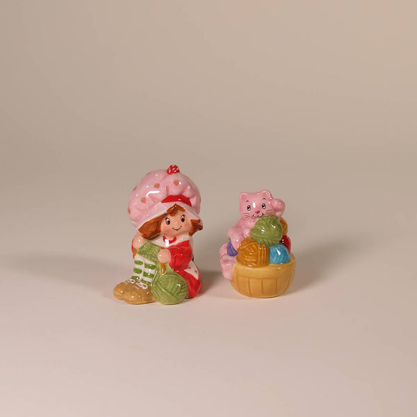 Strawberry Shortcake Purr-Fect Salt and Pepper Shakers