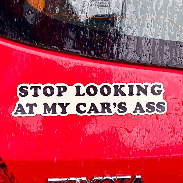 Stop Looking Bumper Magnet