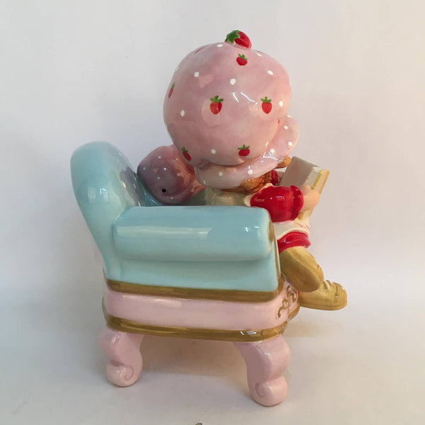 Strawberry Book Nook Figurine