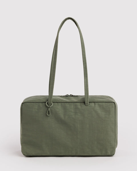 Medium Nylon Bowler Bag - Caper