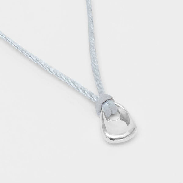 Odette Necklace in Grey and Sterling Silver
