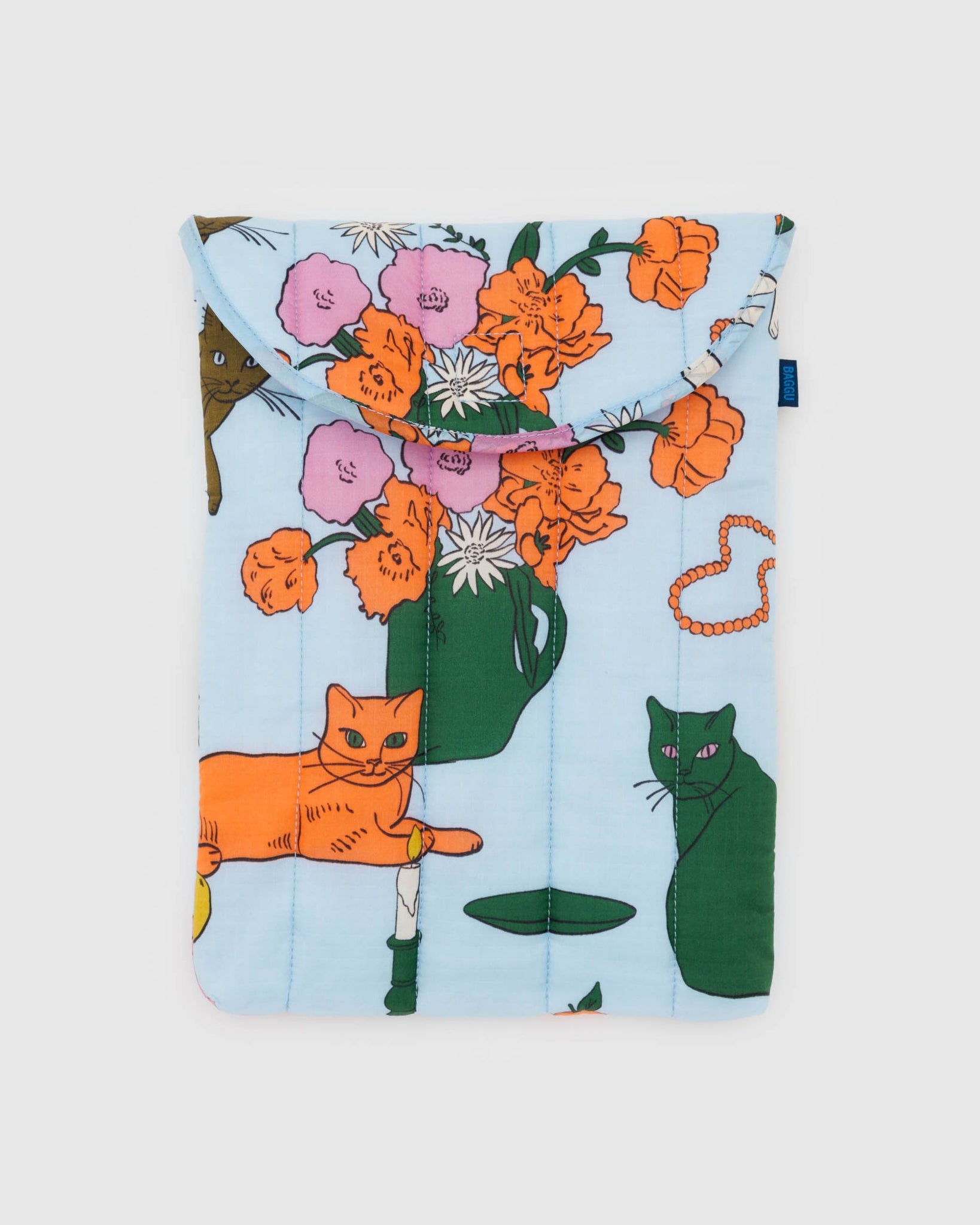 Puffy Laptop Sleeve 13/14" - Table Cats