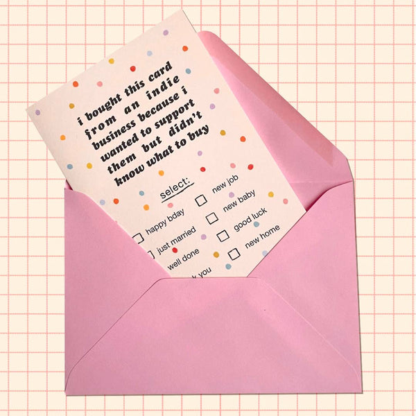 Indie Biz Greetings Card