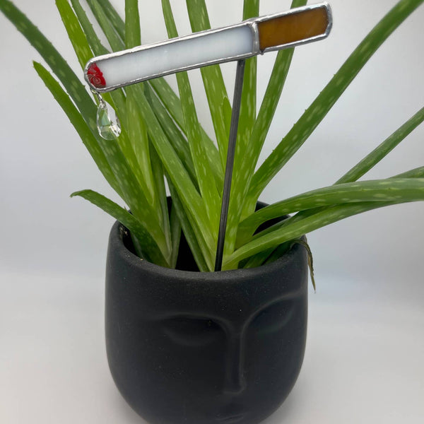 Stained Glass Plant Stake Cigarette