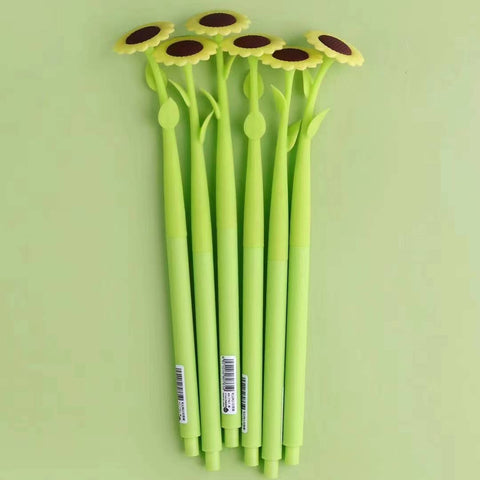 Sunflower Flower Wiggle Gel Pen