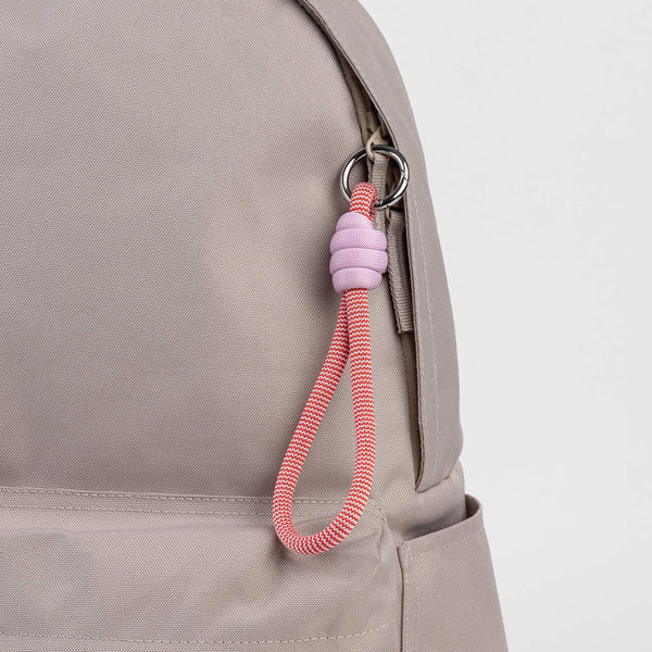 Colorblock Loop Keychain - Poppy