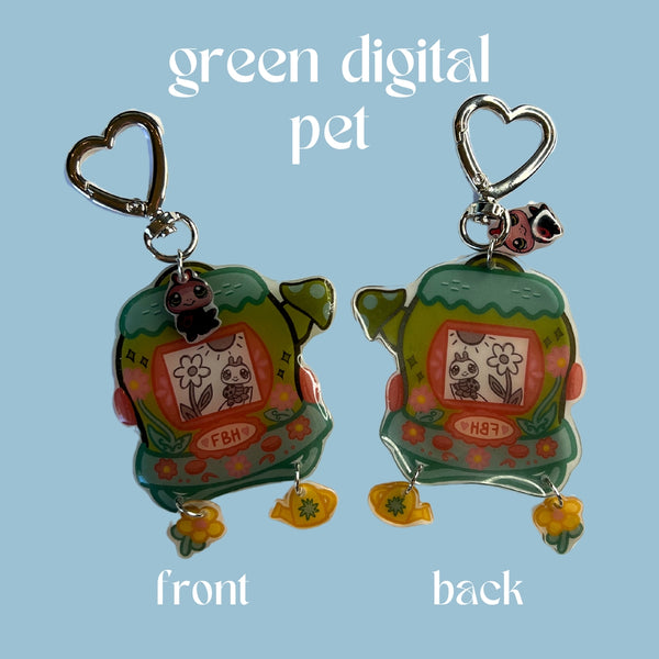 Nostalgic Y2K Charm Keychains - Digi Pets