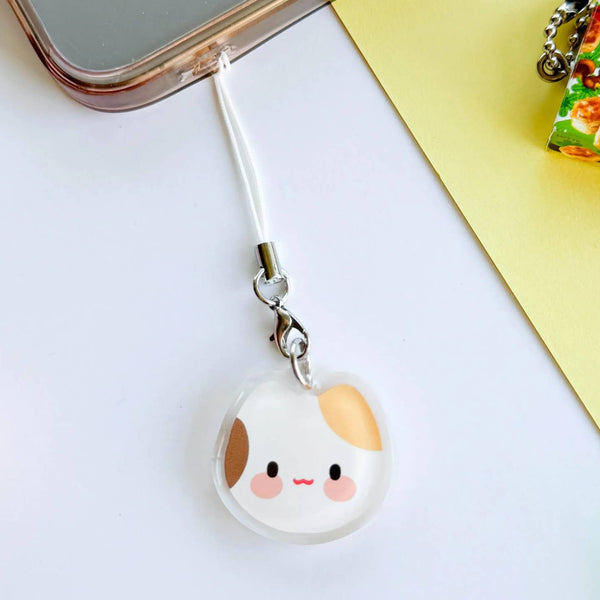 Calico Cat Acrylic Phone Charm