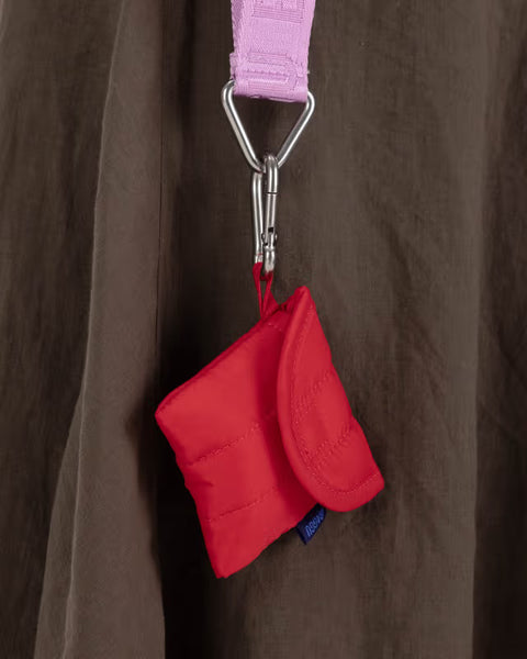 Puffy Earbuds Case - Candy Apple