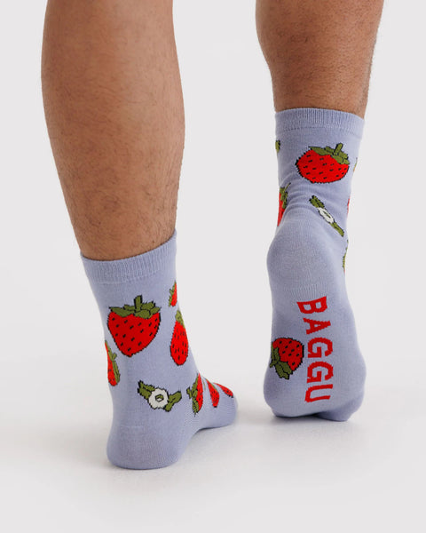 Crew Socks - Strawberry Blossom