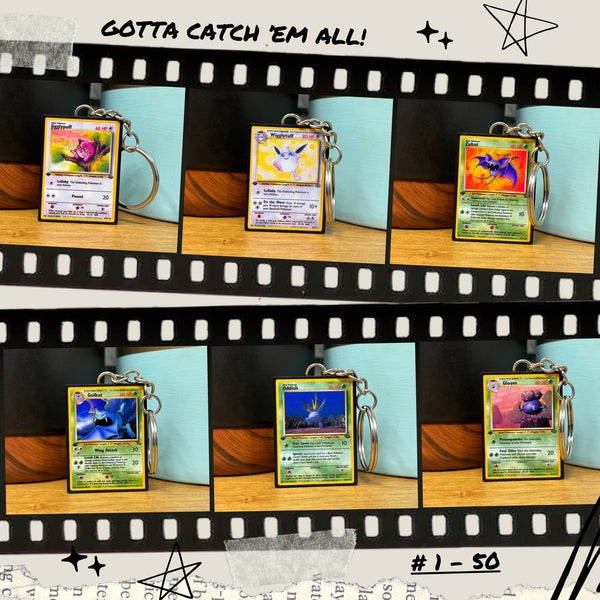 Pokemon Card Keychains