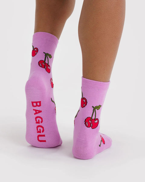 Crew Socks - Cherries