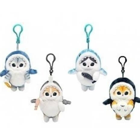 Mofusand Shark Costume Keychain