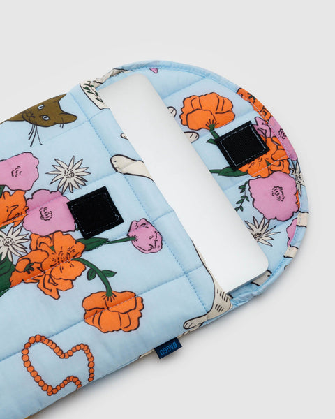 Puffy Laptop Sleeve 13/14" - Table Cats