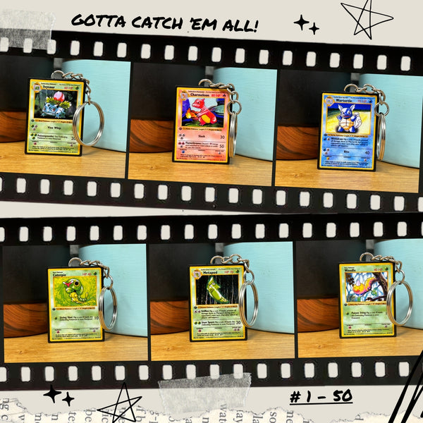 Pokemon Card Keychains