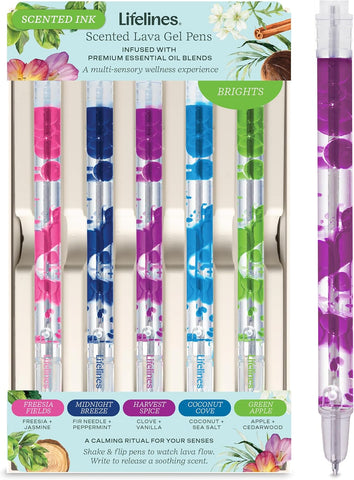 Lifelines Scented Lava Pen Set of 5 - Brights