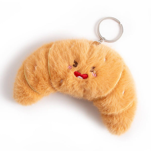 Croissant Plush Keychain
