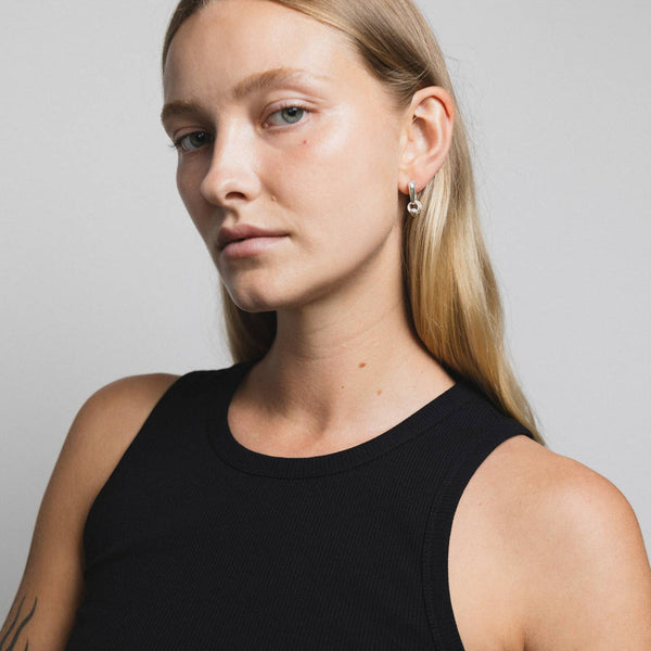 Fae Hoops in Sterling Silver